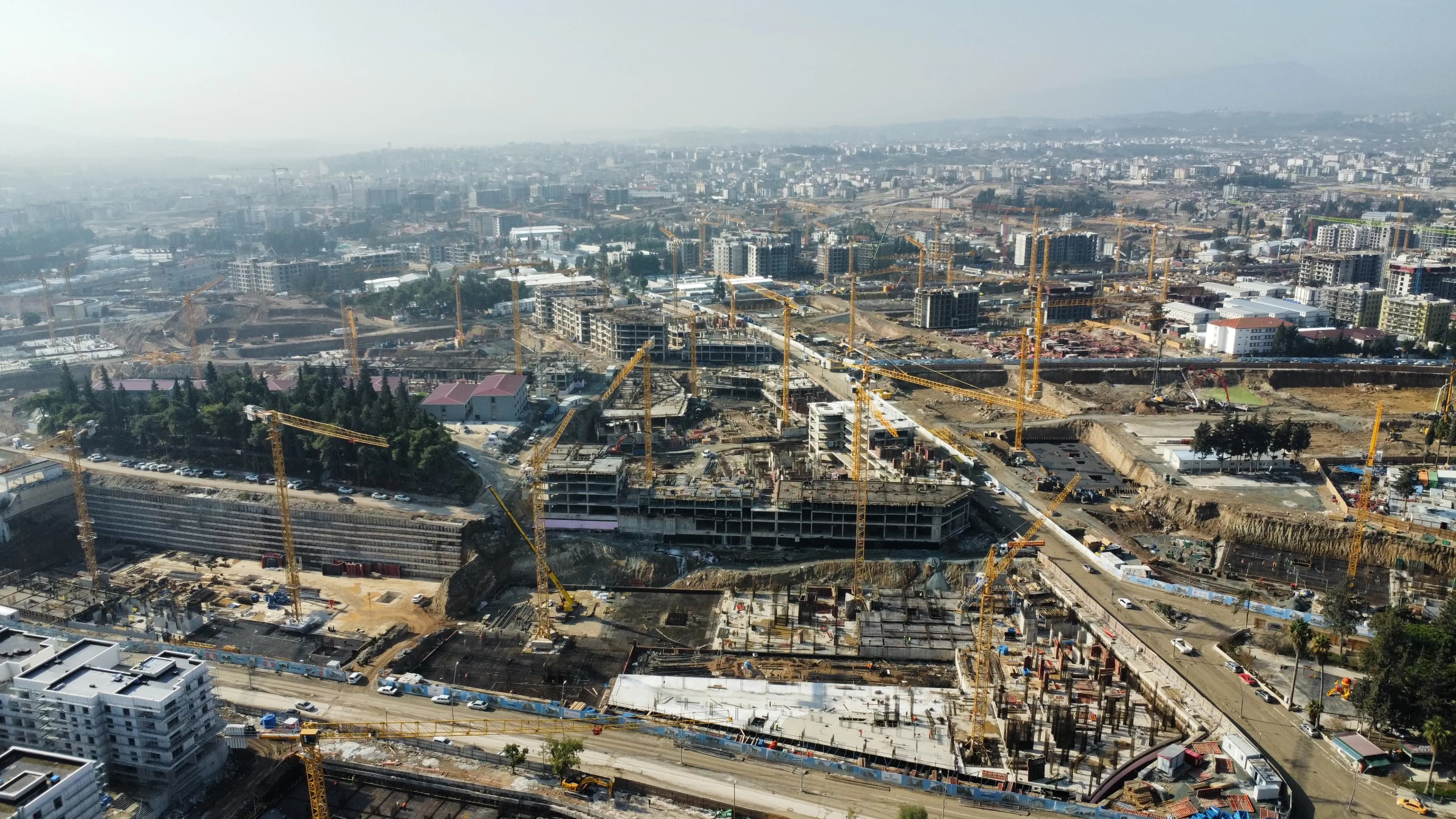 Büyük şantiye panoraması